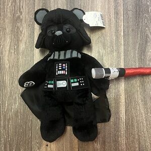 Star Wars Black Darth Vader Bear Plush with Costume Details